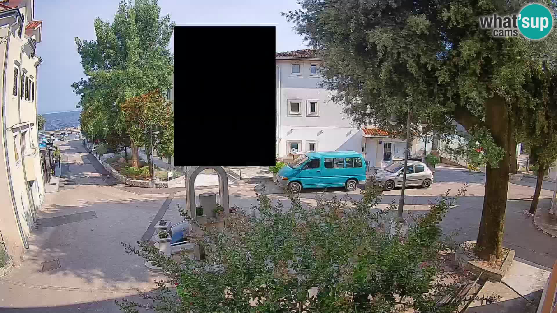 Webcam Mošćenička Draga Zentrum – Liveblick auf das Ortszentrum