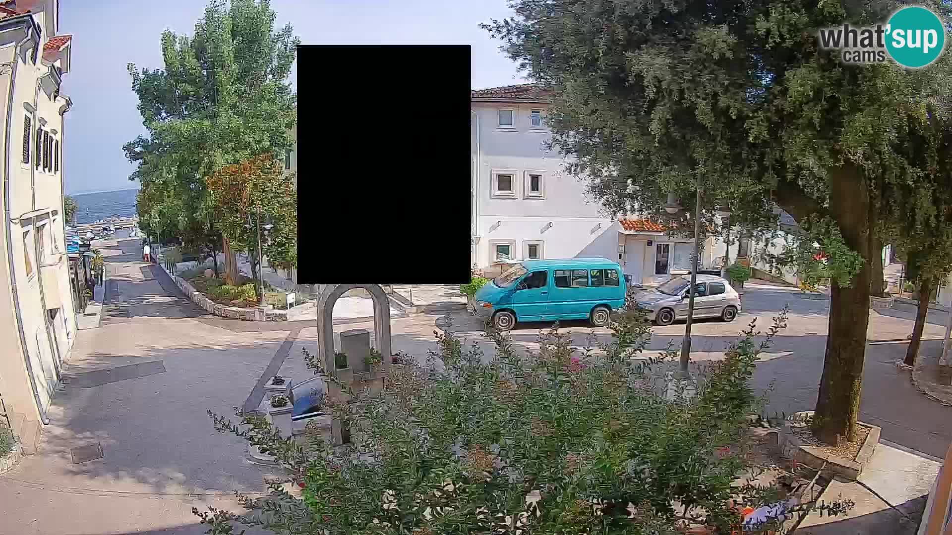 Webcam Centre de Mošćenička Draga – Vue en direct du centre-ville
