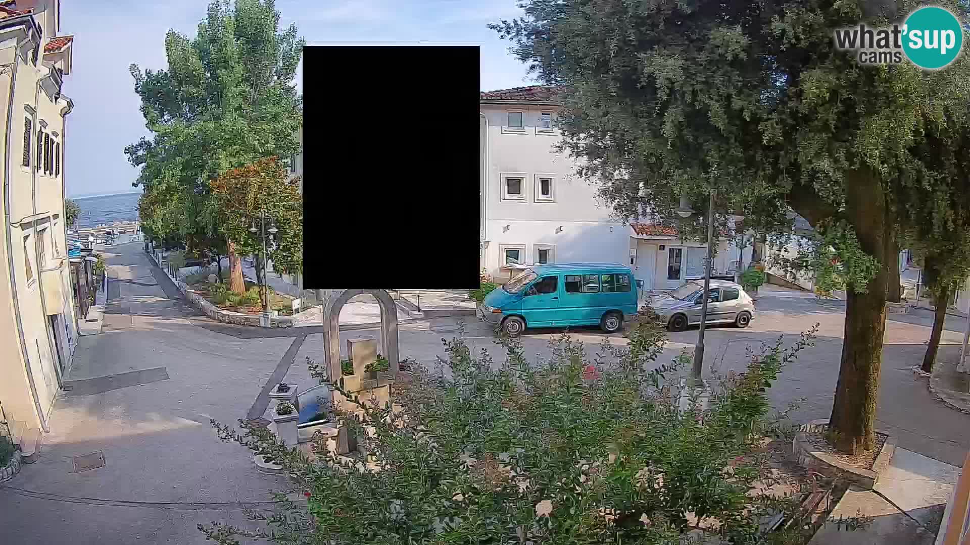Webcam centre de Mošćenička Draga – Vue en direct du centre-ville