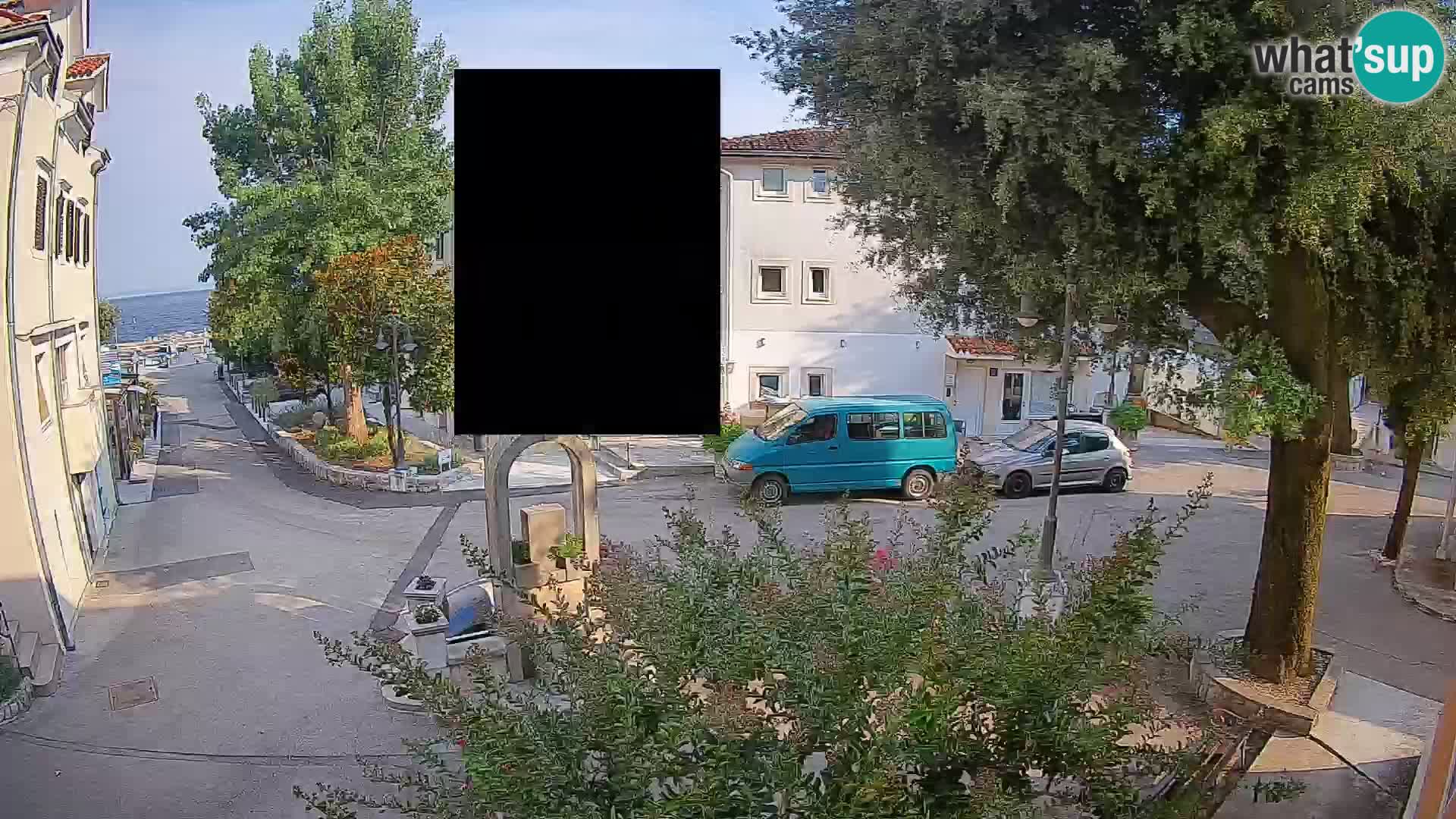 Webcam Mošćenička Draga Center – Live View of the Town Center