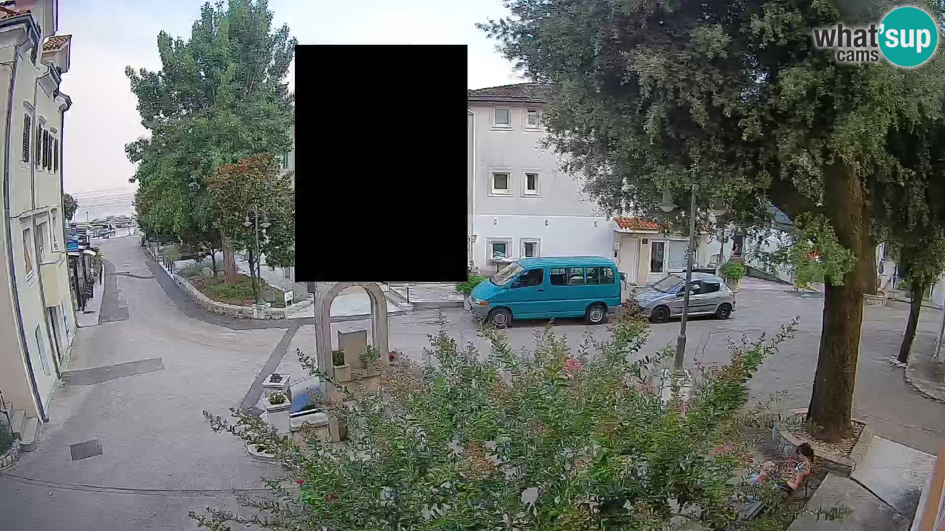 Webcam Mošćenička Draga Center – Live View of the Town Center