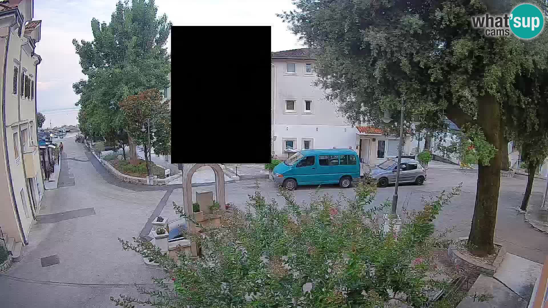 Webcam Mošćenička Draga Center – Live View of the Town Center