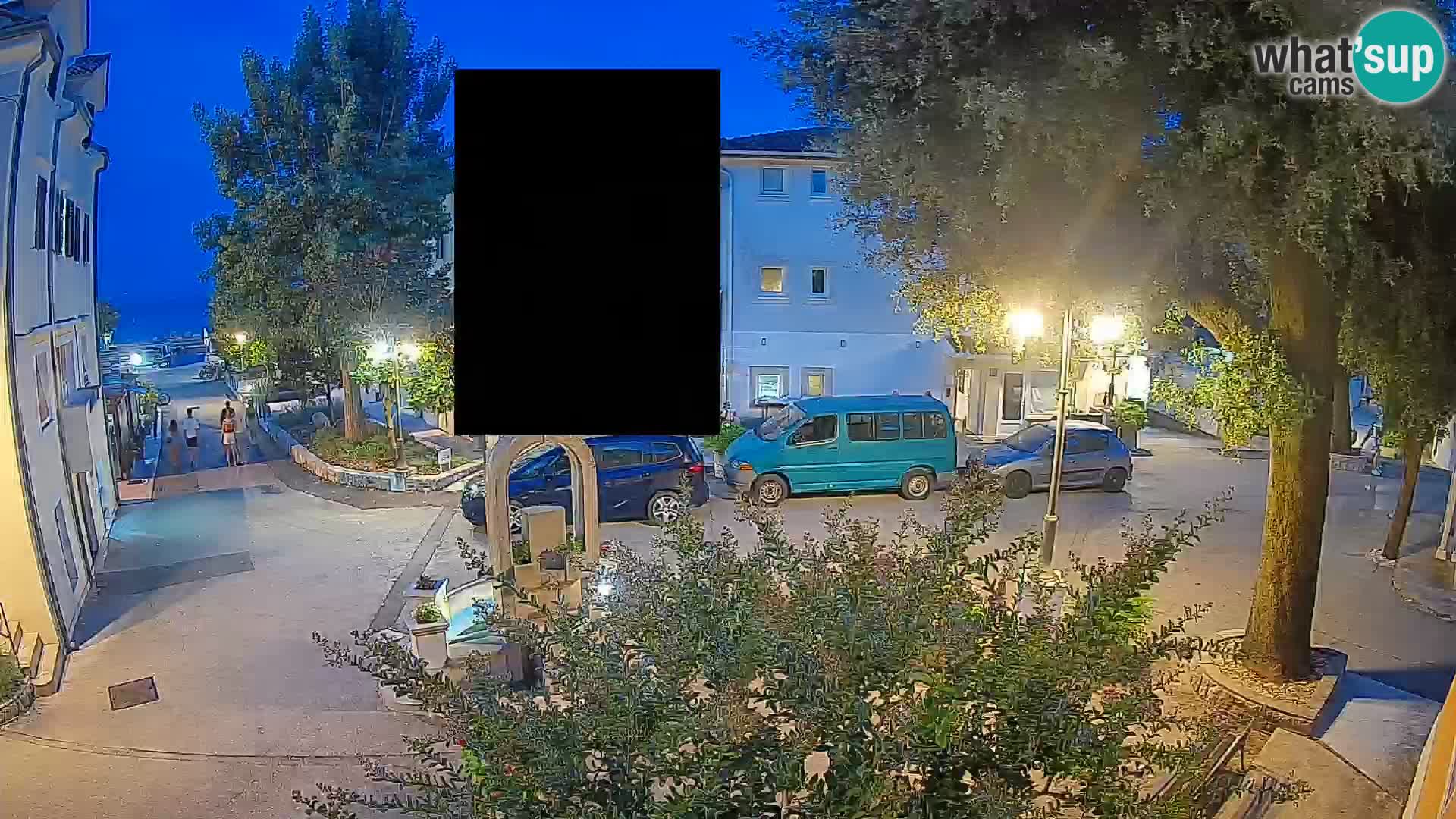 Webcam centre de Mošćenička Draga – Vue en direct du centre-ville