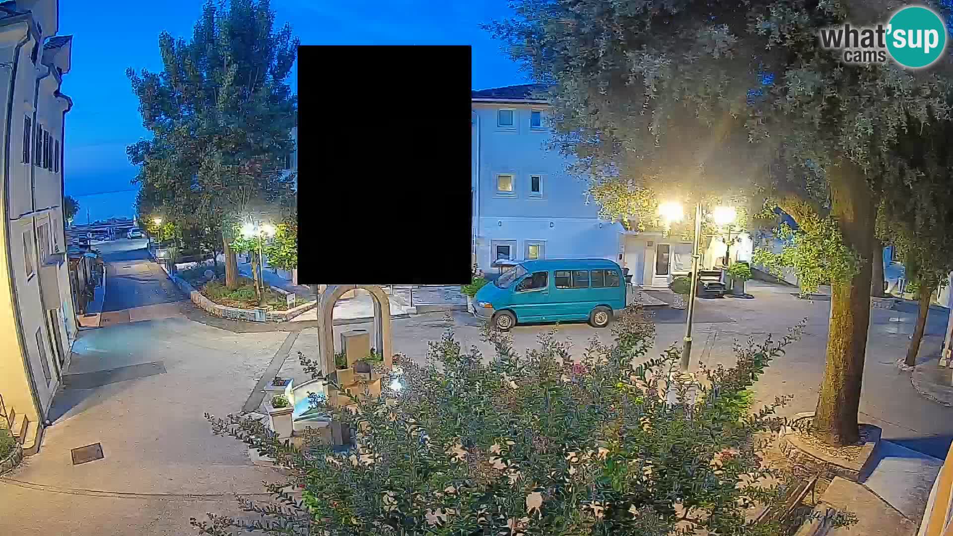 Webcam Mošćenička Draga Center – Live View of the Town Center