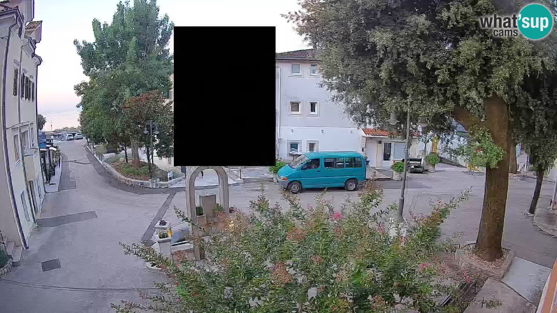 Webcam Mošćenička Draga Center – Live View of the Town Center