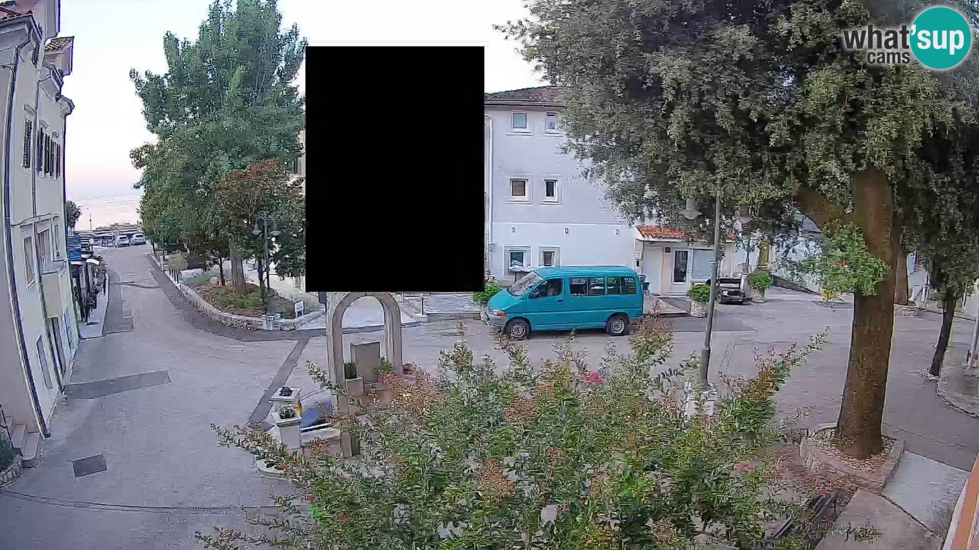 Webcam Mošćenička Draga Center – Live View of the Town Center