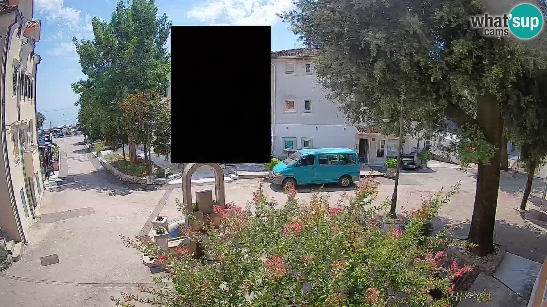 Webcam Centre de Mošćenička Draga – Vue en direct du centre-ville