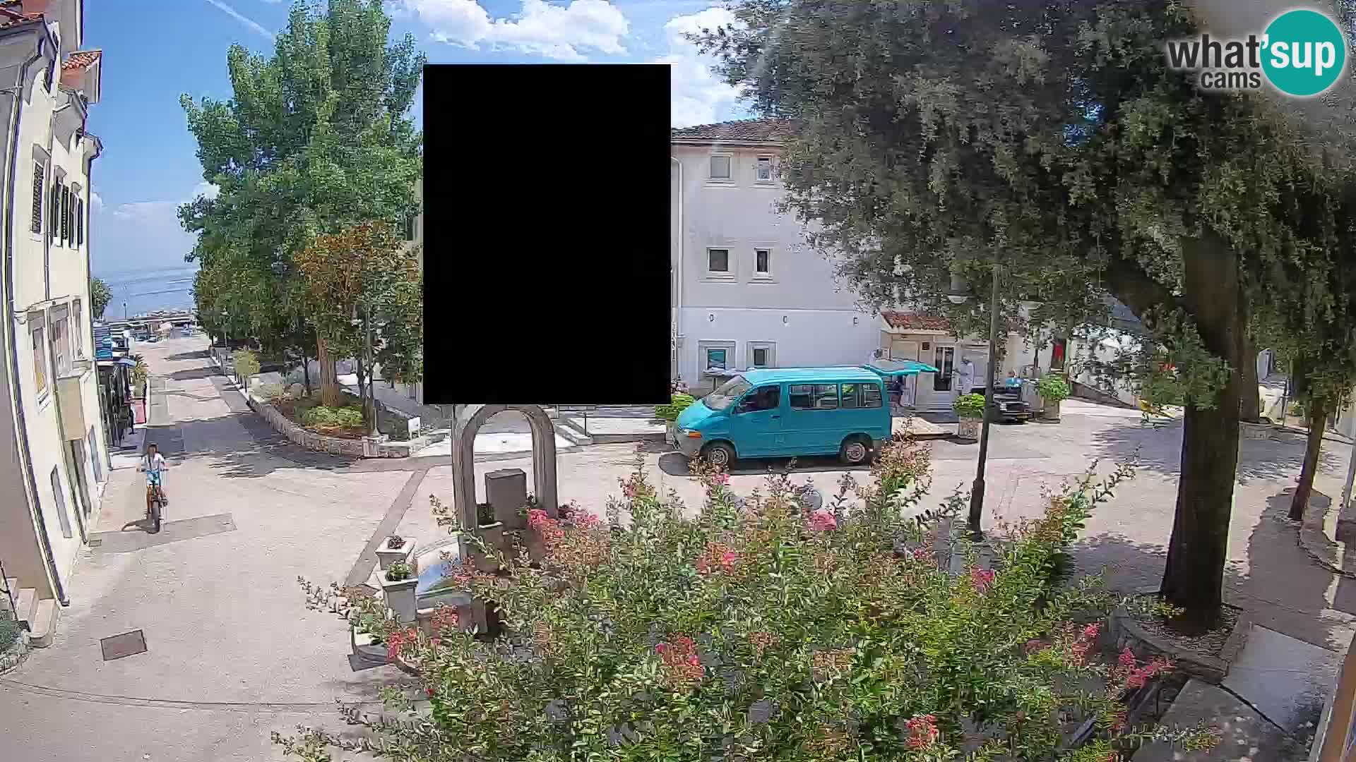 Webcam centre de Mošćenička Draga – Vue en direct du centre-ville