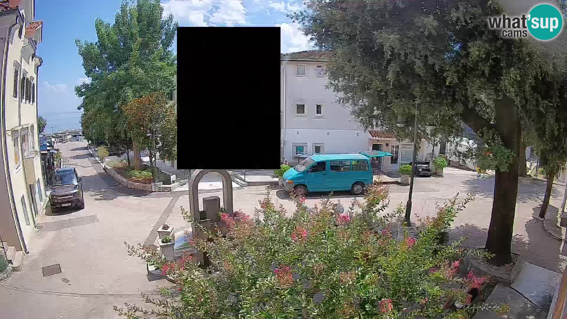 Webcam Centre de Mošćenička Draga – Vue en direct du centre-ville
