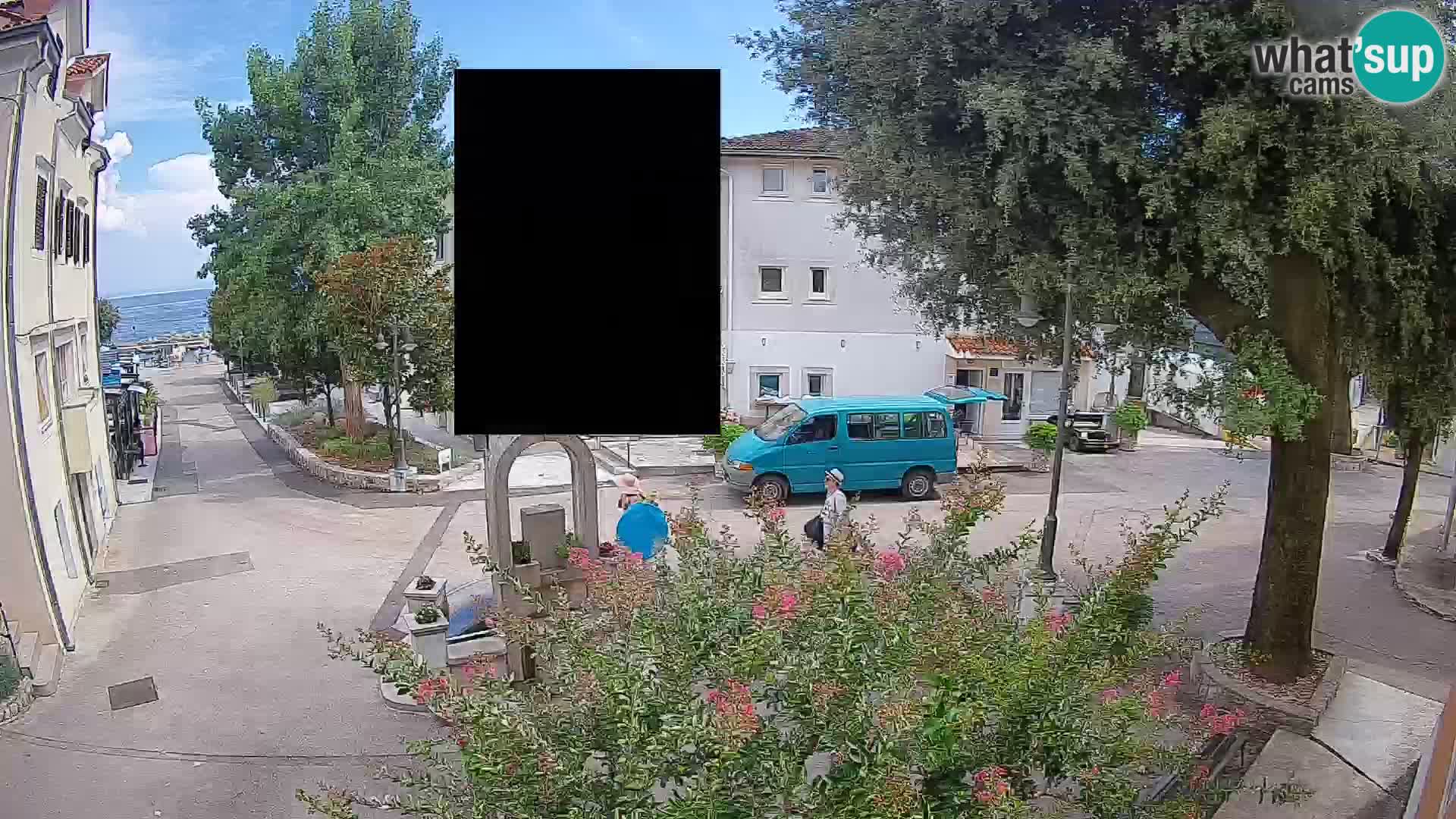 Webcam centre de Mošćenička Draga – Vue en direct du centre-ville
