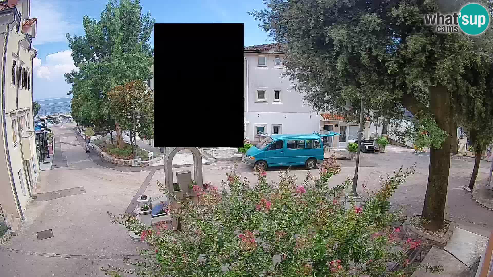 Webcam Mošćenička Draga Zentrum – Liveblick auf das Ortszentrum