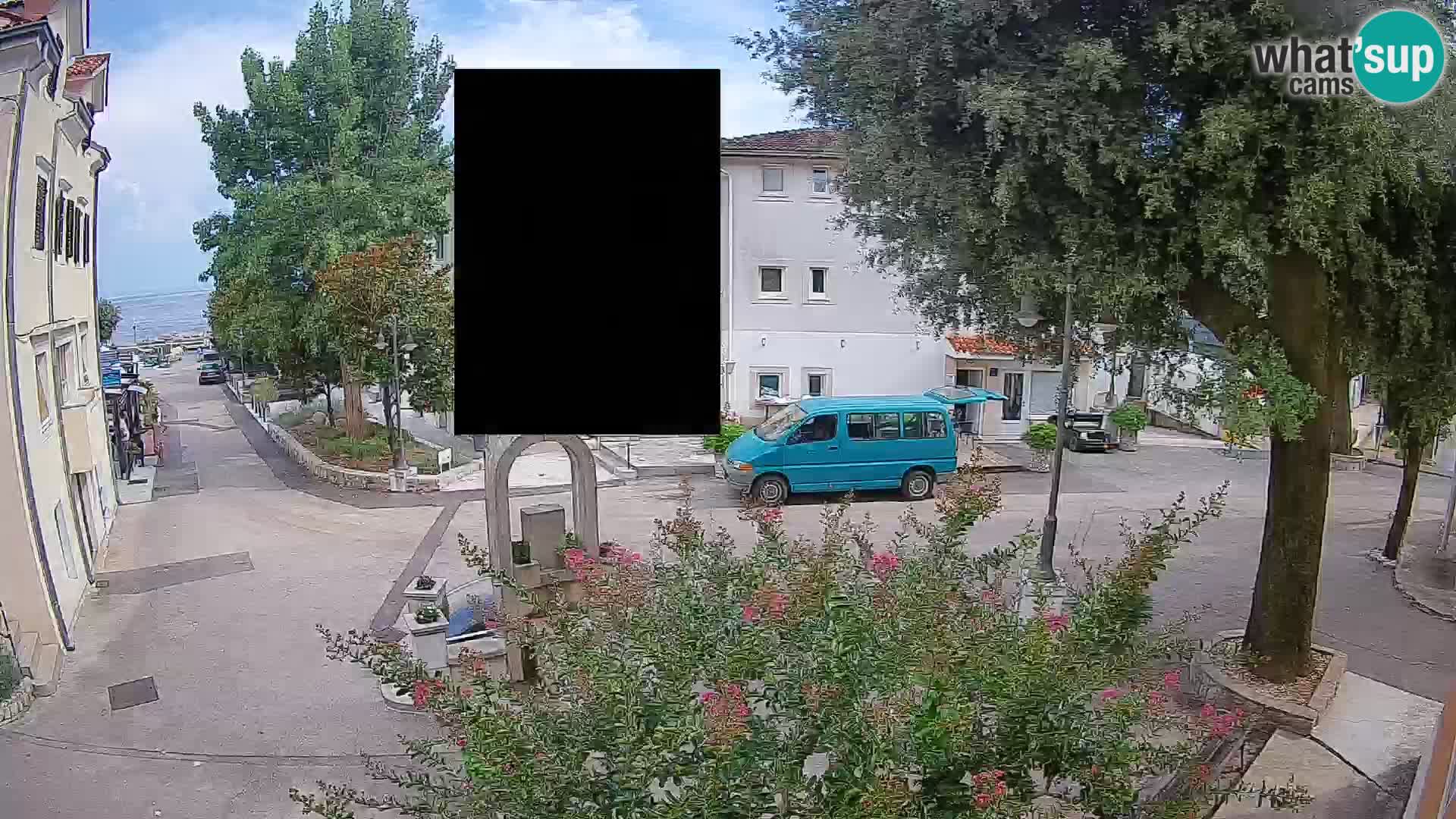 Webcam centre de Mošćenička Draga – Vue en direct du centre-ville