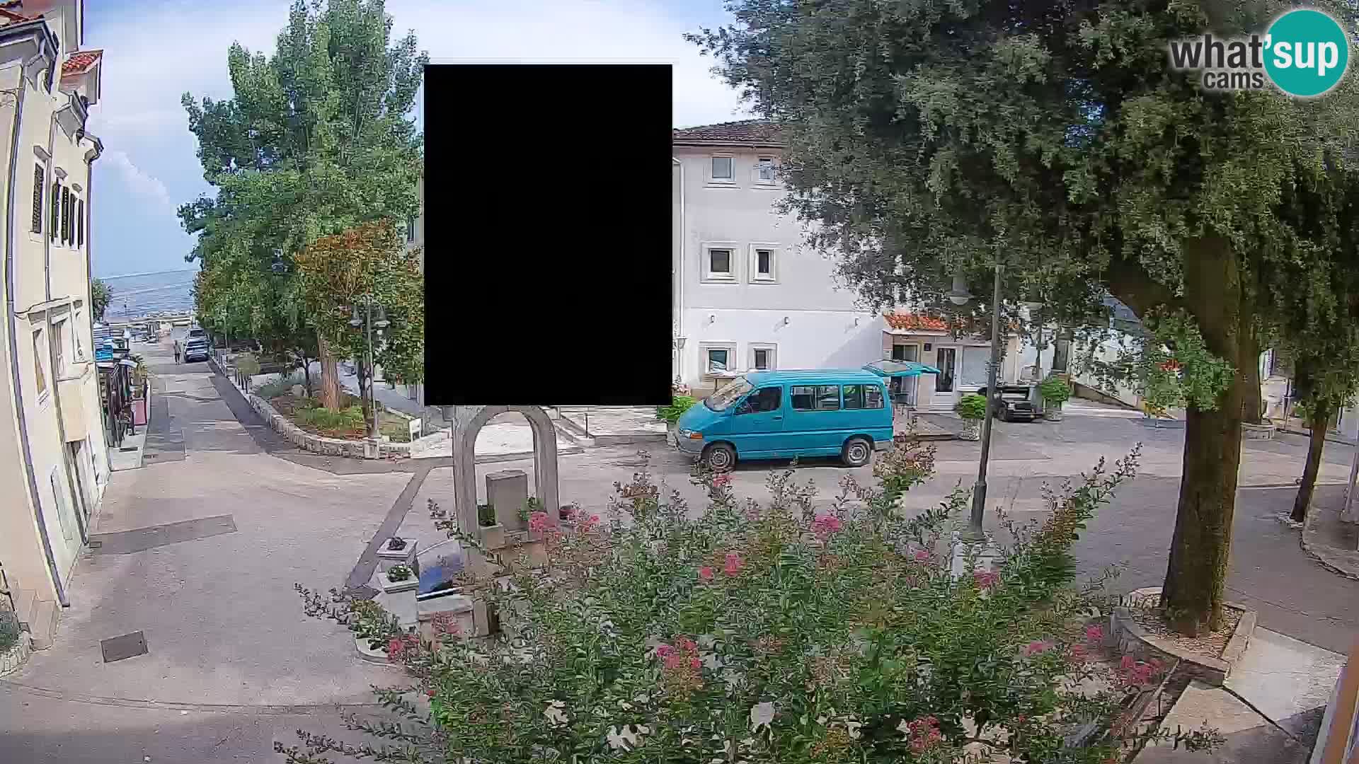 Webcam centre de Mošćenička Draga – Vue en direct du centre-ville