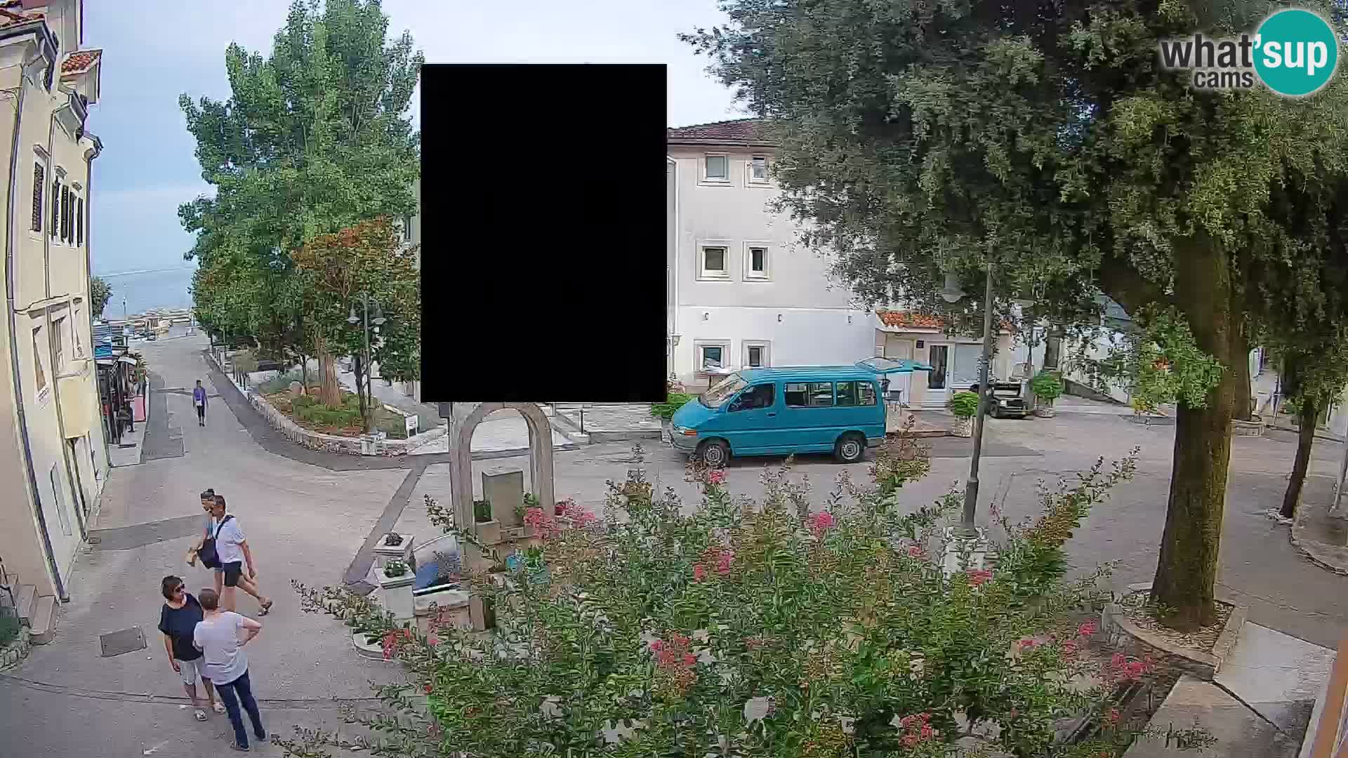 Webcam Mošćenička Draga Center – Live View of the Town Center