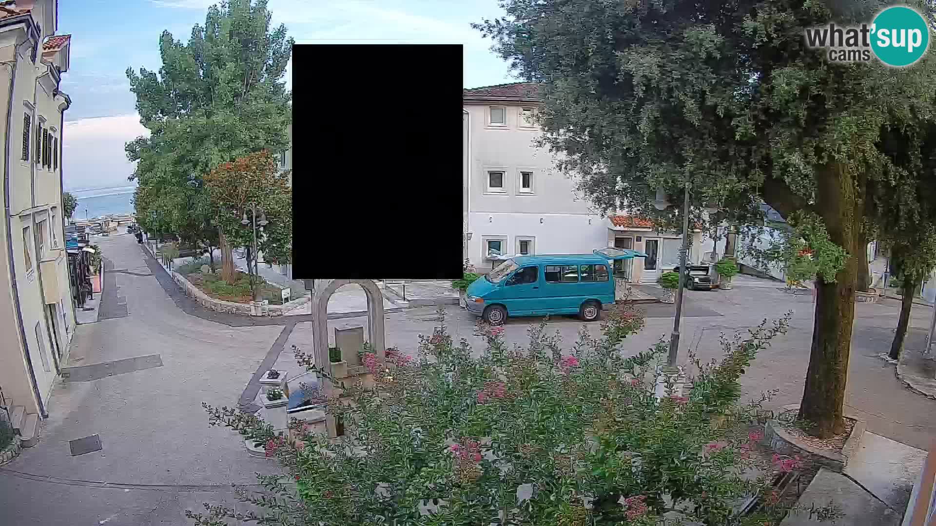 Webcam centre de Mošćenička Draga – Vue en direct du centre-ville