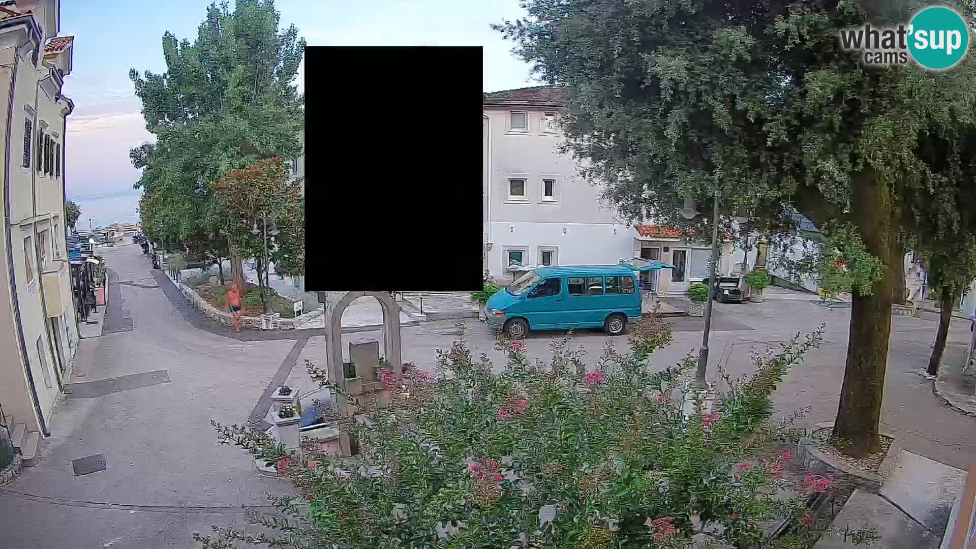 Webcam Mošćenička Draga Center – Live View of the Town Center