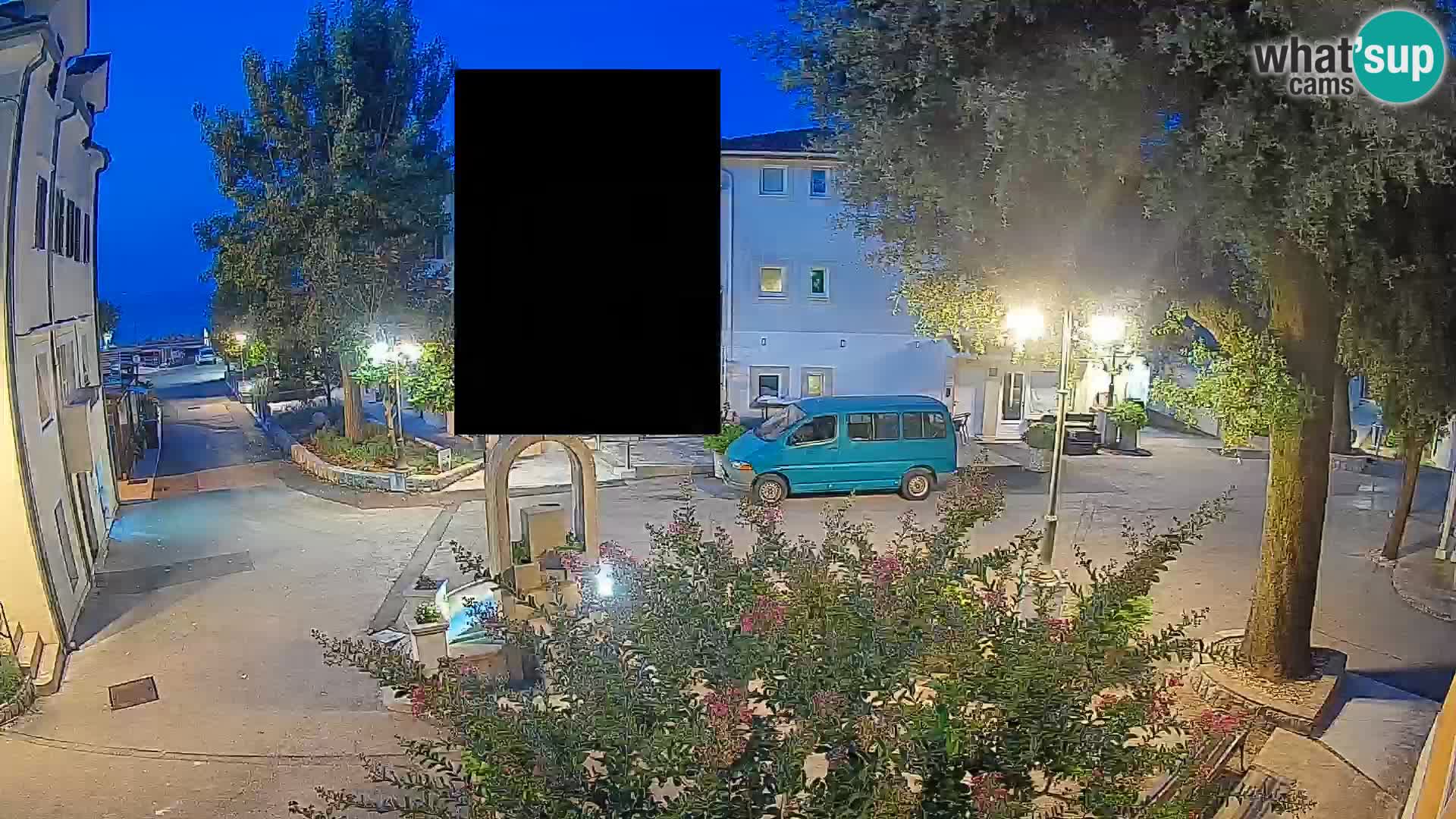 Webcam Mošćenička Draga Center – Live View of the Town Center