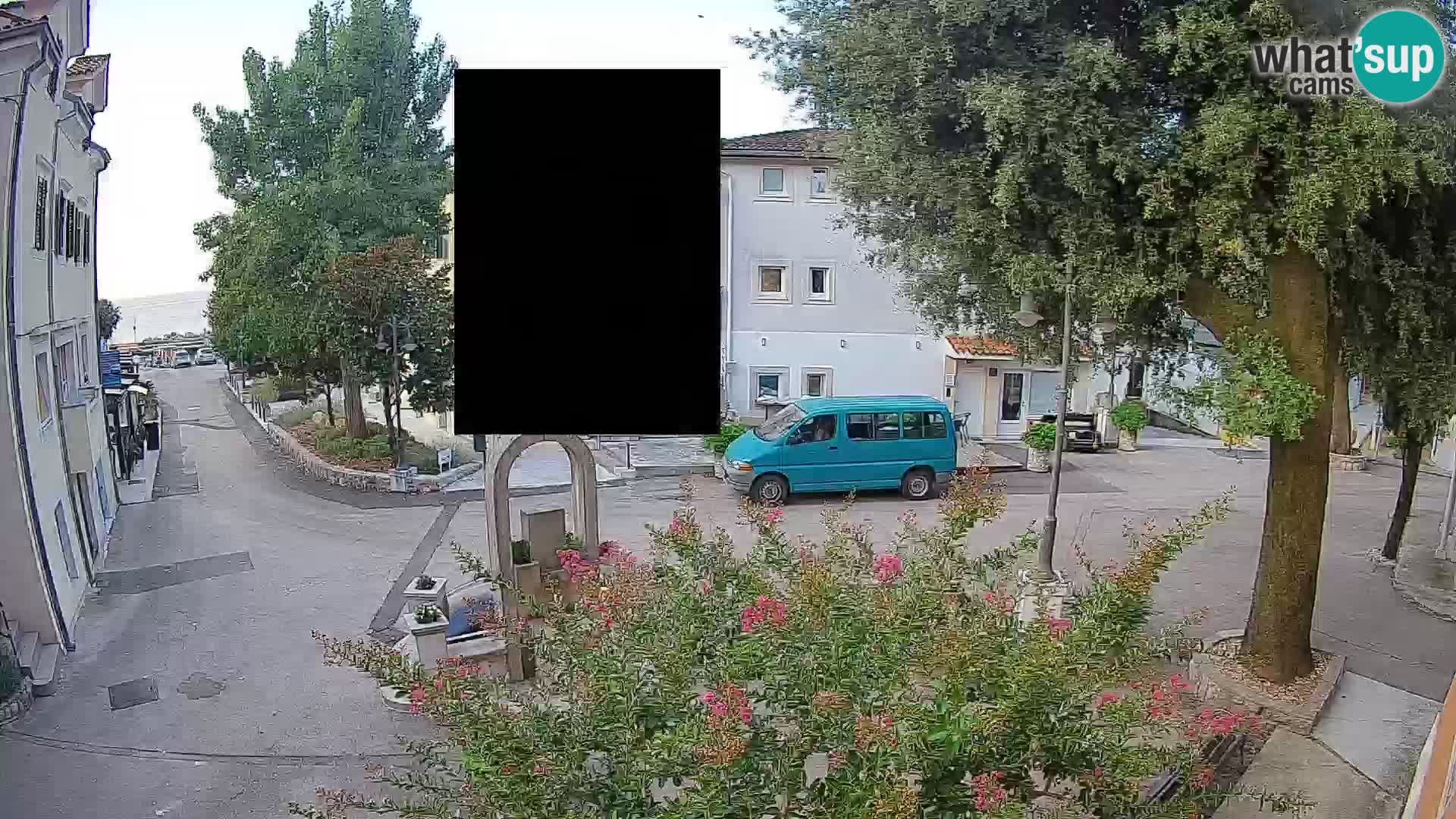 Webcam Mošćenička Draga Center – Live View of the Town Center