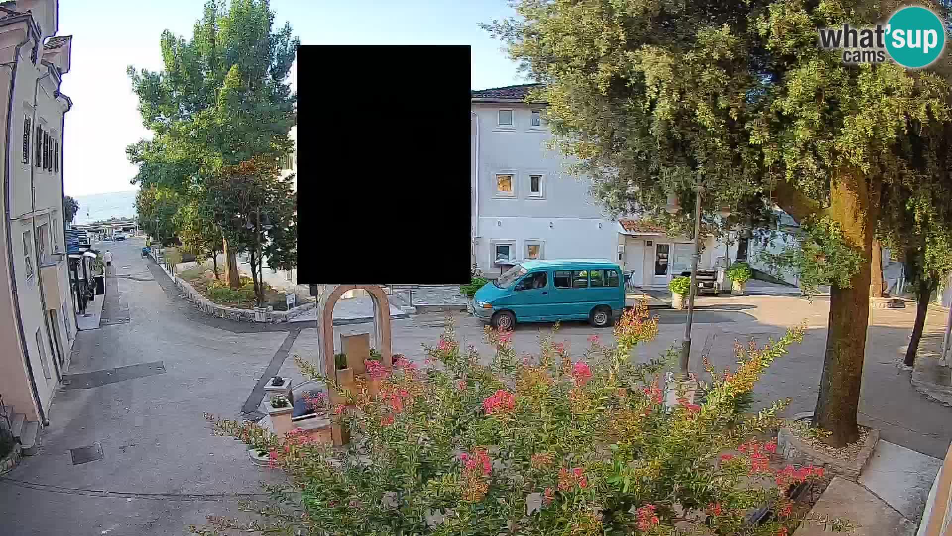 Webcam Centre de Mošćenička Draga – Vue en direct du centre-ville