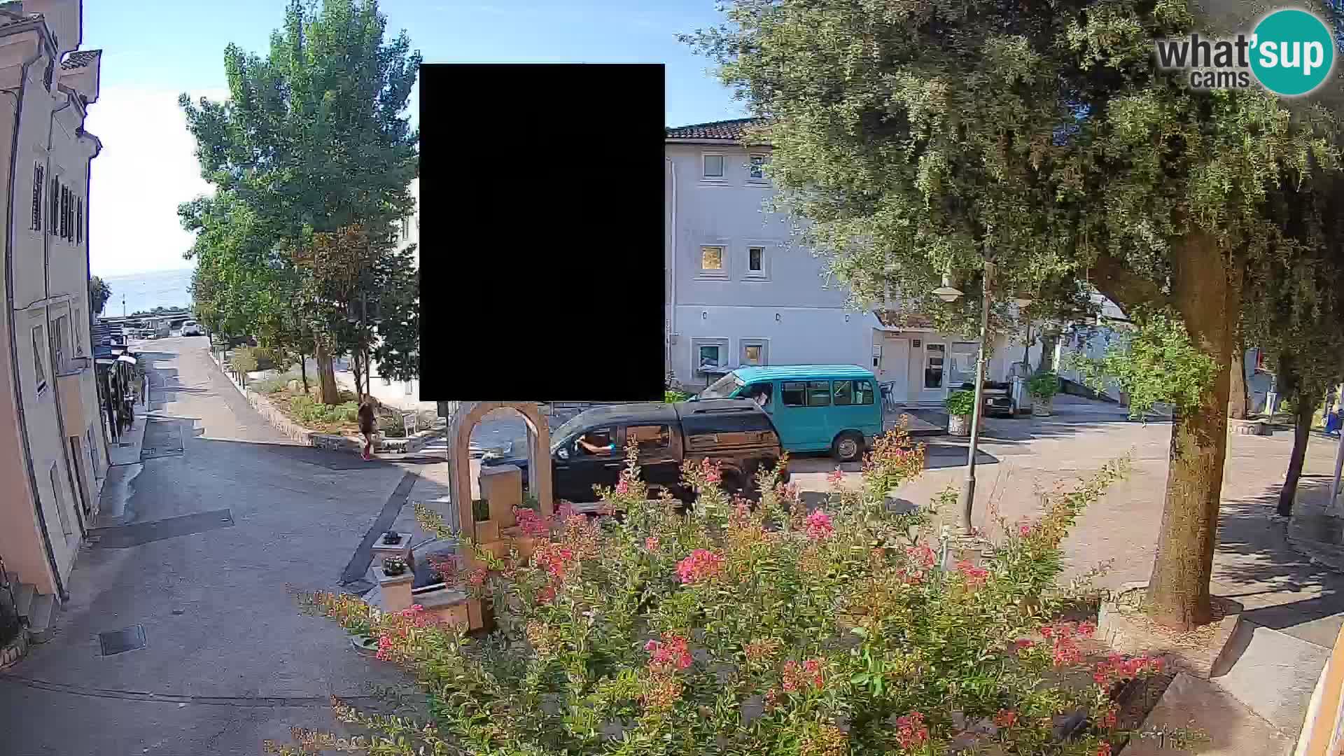 Webcam Mošćenička Draga Center – Live View of the Town Center