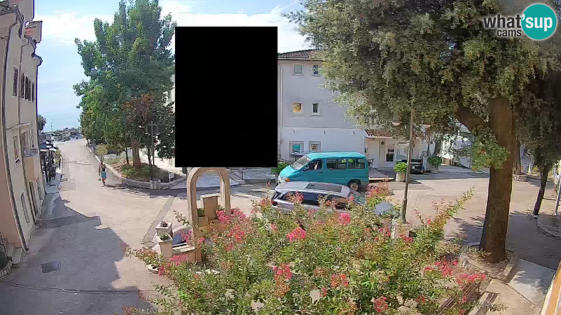 Webcam Centre de Mošćenička Draga – Vue en direct du centre-ville