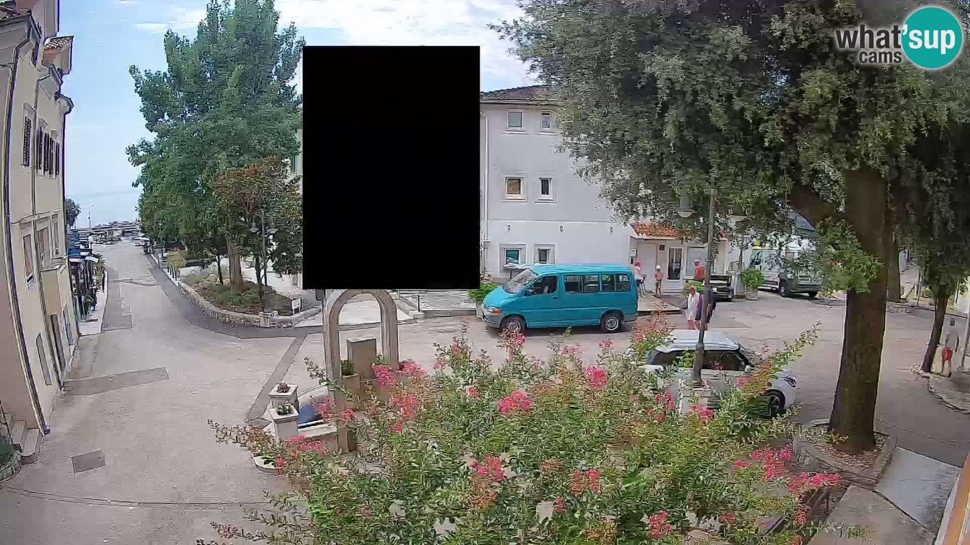Webcam Centro Draga di Moschiena – Vista live sul centro