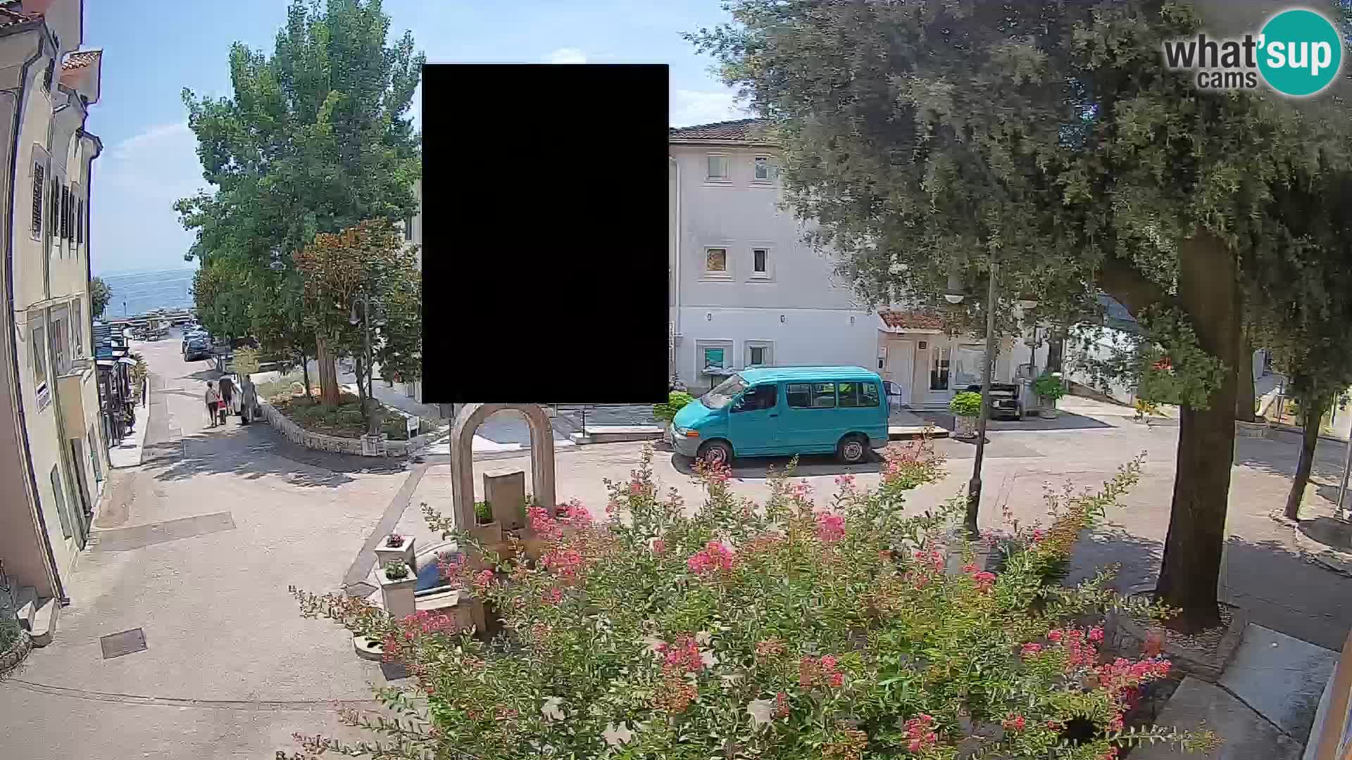 Webcam Centre de Mošćenička Draga – Vue en direct du centre-ville