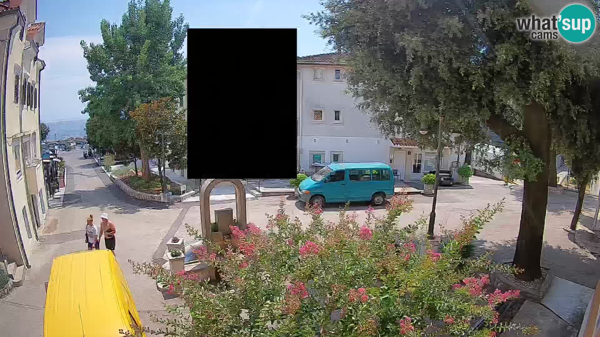 Webcam centre de Mošćenička Draga – Vue en direct du centre-ville