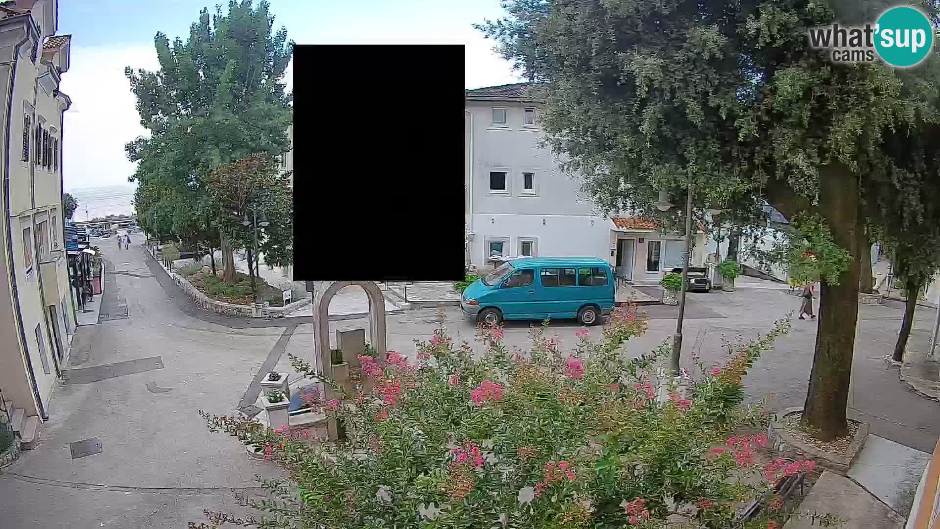 Webcam Centro Draga di Moschiena – Vista live sul centro