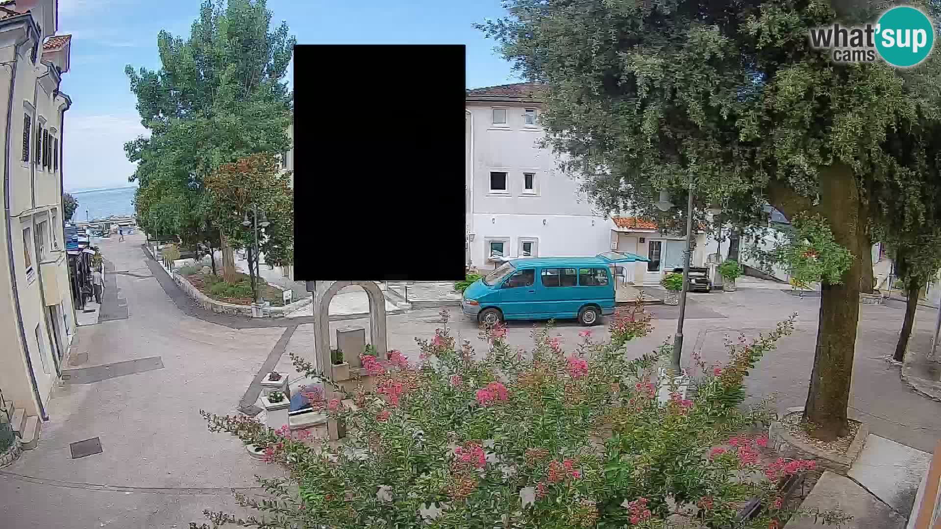Webcam Centre de Mošćenička Draga – Vue en direct du centre-ville