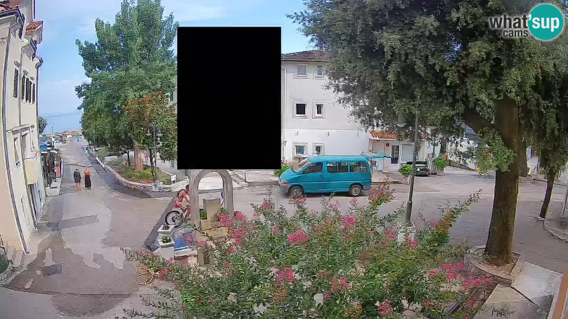Webcam centre de Mošćenička Draga – Vue en direct du centre-ville