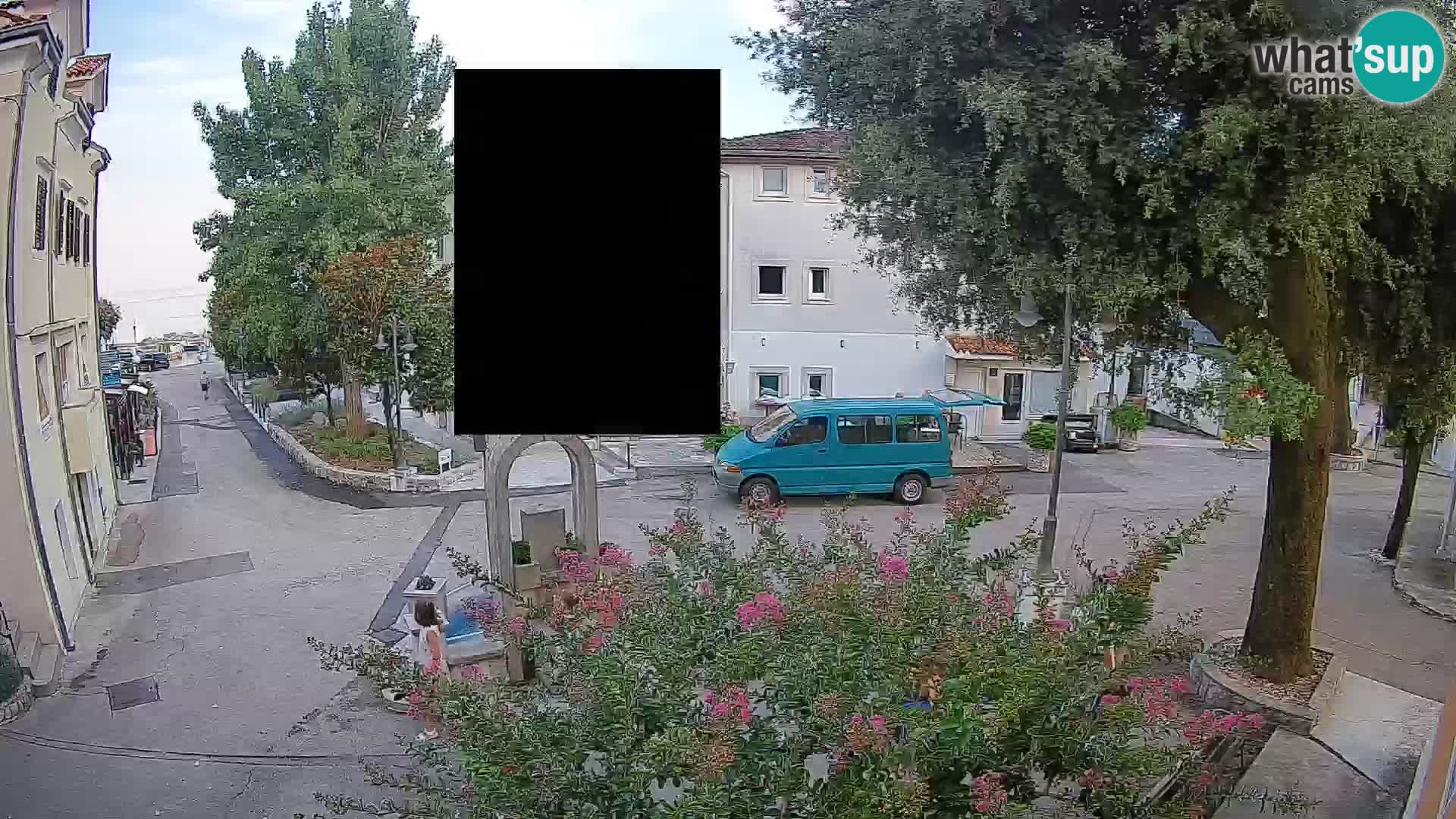 Webcam centre de Mošćenička Draga – Vue en direct du centre-ville