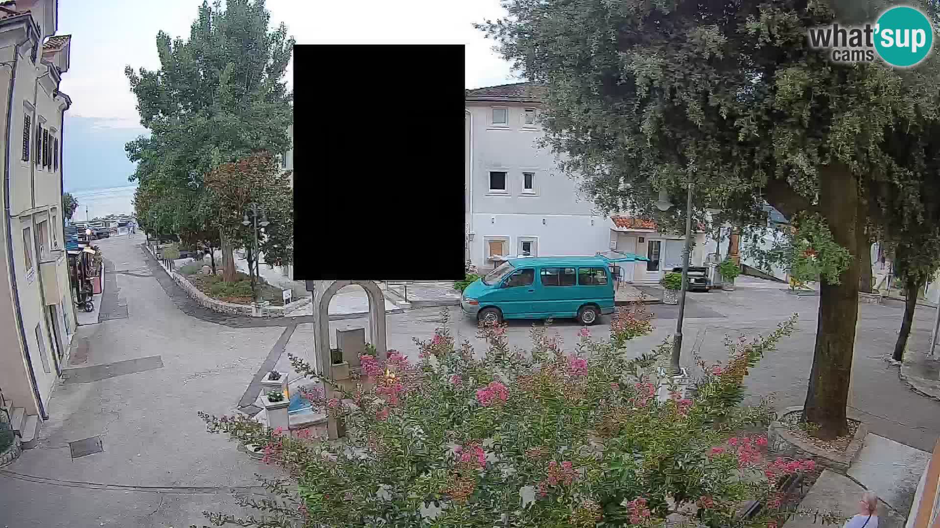Webcam Centre de Mošćenička Draga – Vue en direct du centre-ville