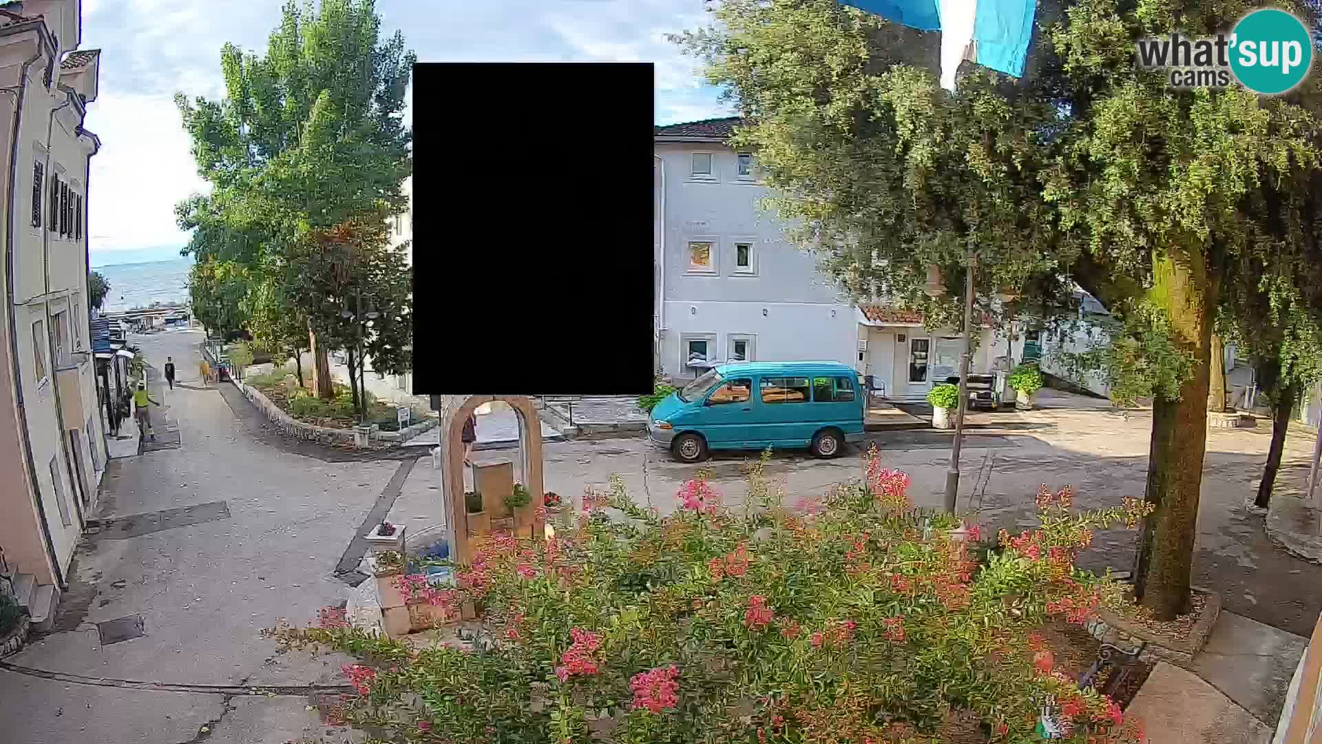 Webcam Centre de Mošćenička Draga – Vue en direct du centre-ville