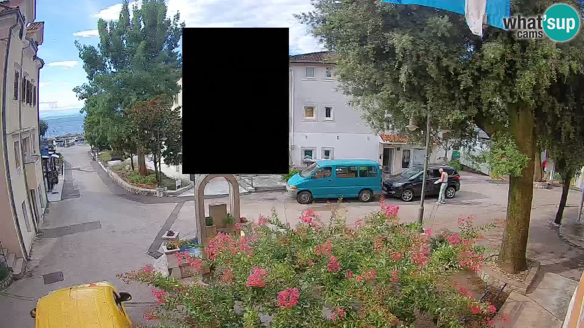 Webcam Centre de Mošćenička Draga – Vue en direct du centre-ville