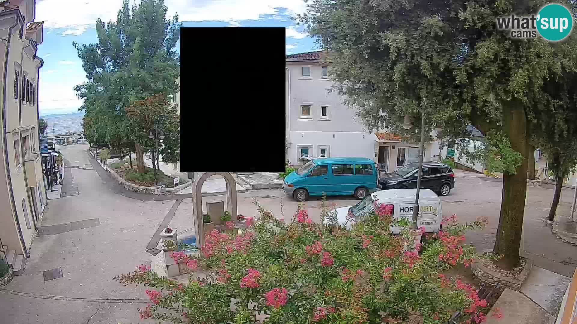 Webcam Mošćenička Draga Zentrum – Liveblick auf das Ortszentrum