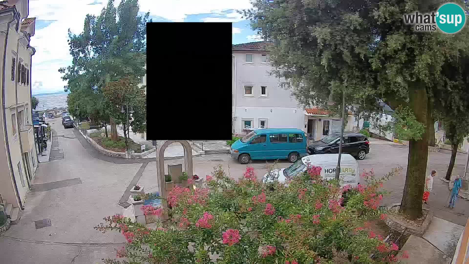 Webcam centre de Mošćenička Draga – Vue en direct du centre-ville