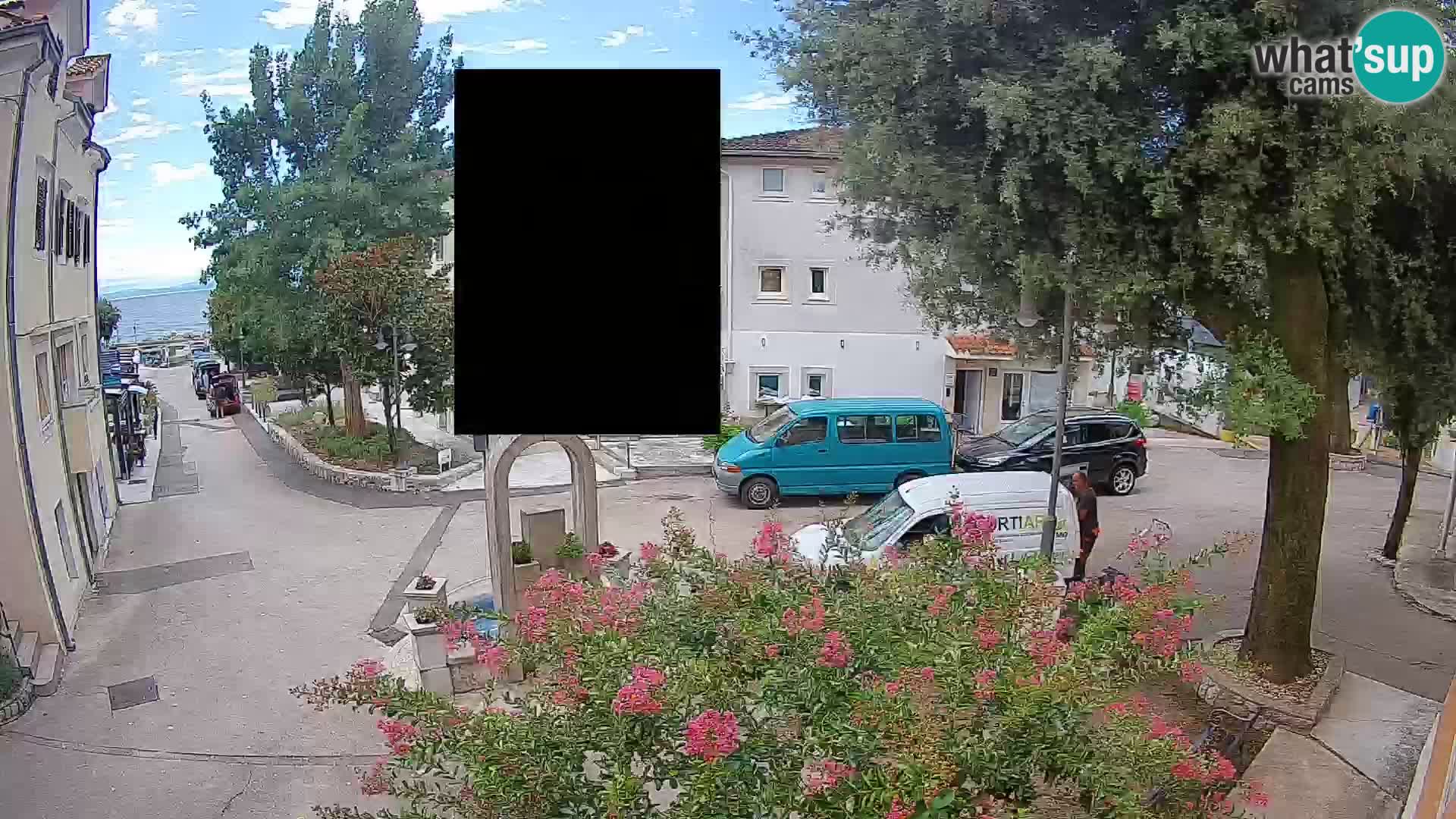 Webcam Mošćenička Draga Zentrum – Liveblick auf das Ortszentrum