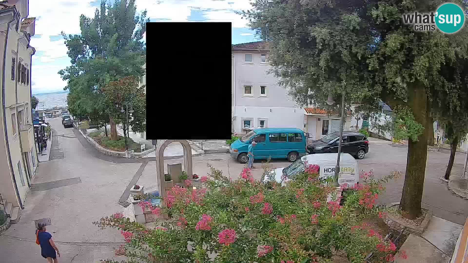 Webcam Mošćenička Draga Zentrum – Liveblick auf das Ortszentrum