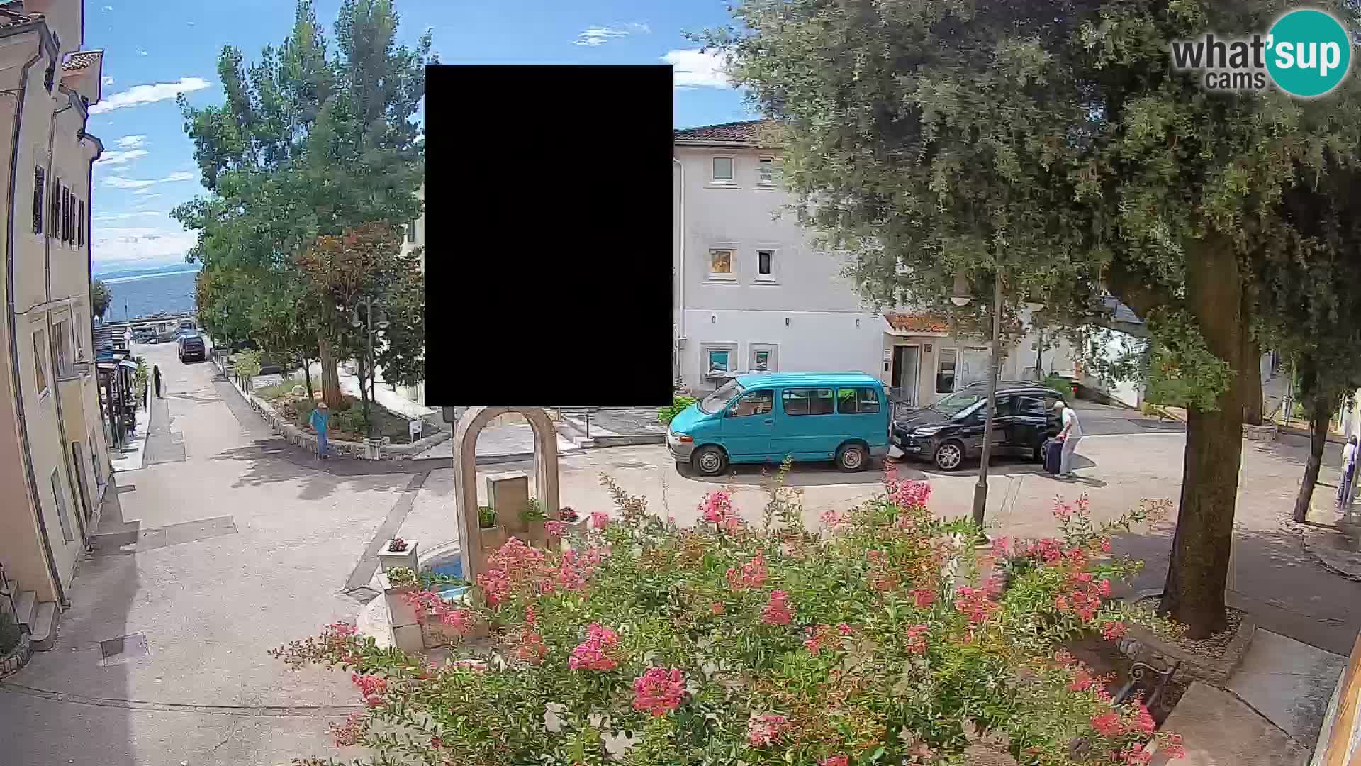 Webcam Mošćenička Draga Zentrum – Liveblick auf das Ortszentrum