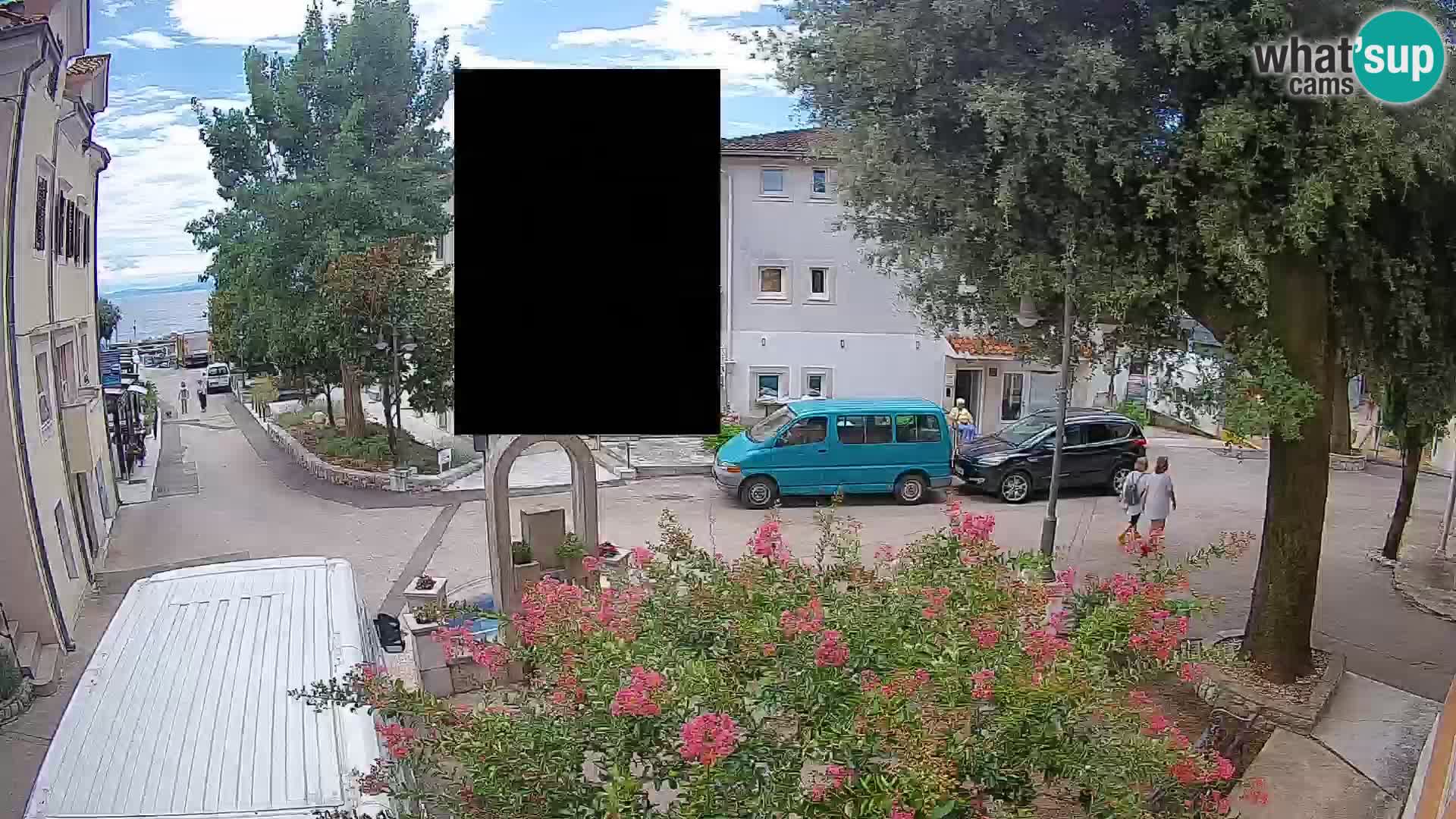 Webcam Mošćenička Draga Center – Live View of the Town Center