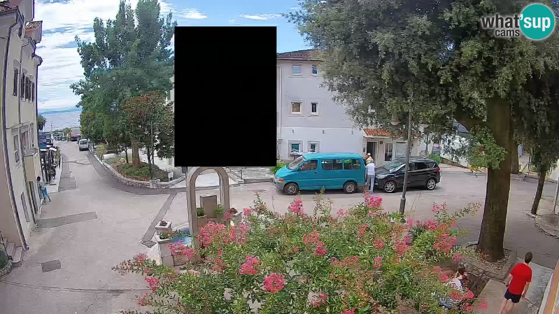 Webcam Centre de Mošćenička Draga – Vue en direct du centre-ville