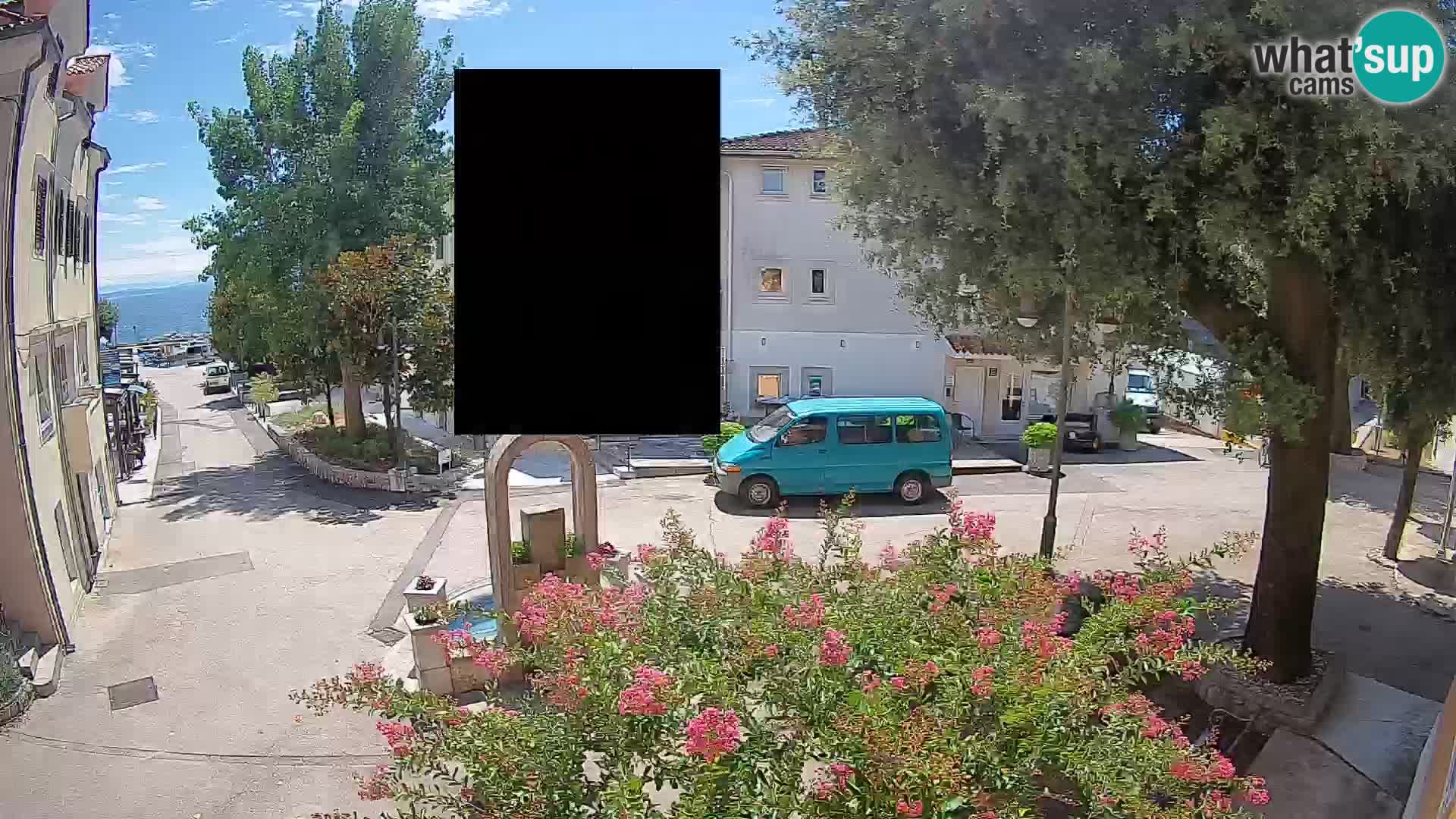 Webcam Centre de Mošćenička Draga – Vue en direct du centre-ville