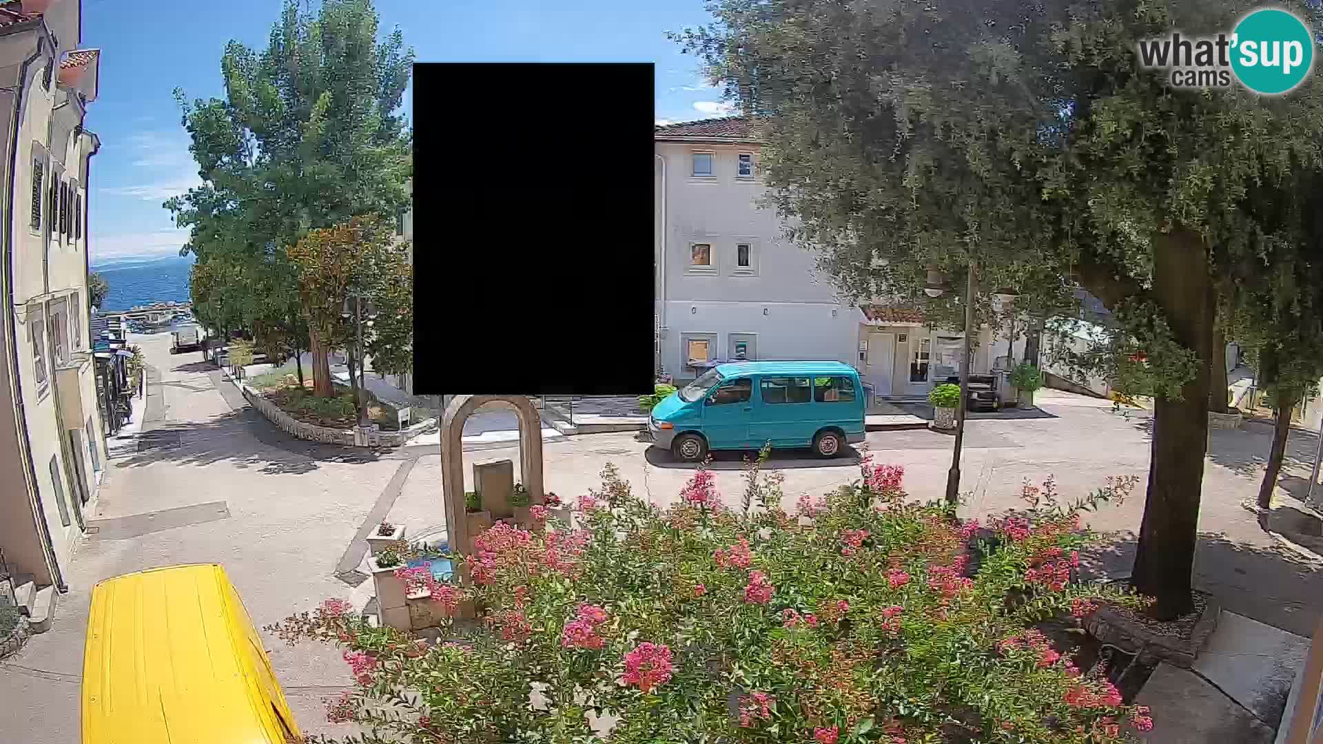 Webcam Mošćenička Draga Center – Live View of the Town Center