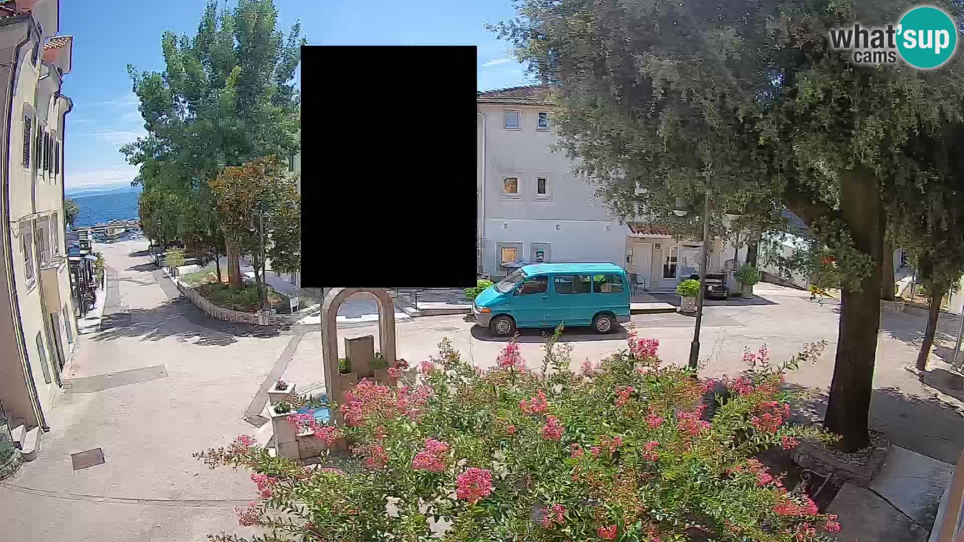 Webcam Centre de Mošćenička Draga – Vue en direct du centre-ville