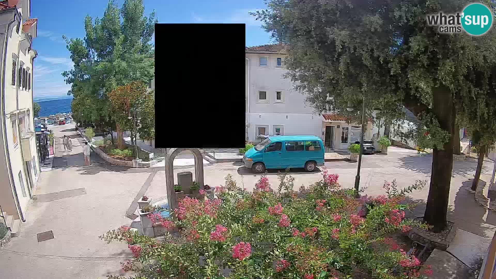 Webcam Mošćenička Draga Zentrum – Liveblick auf das Ortszentrum