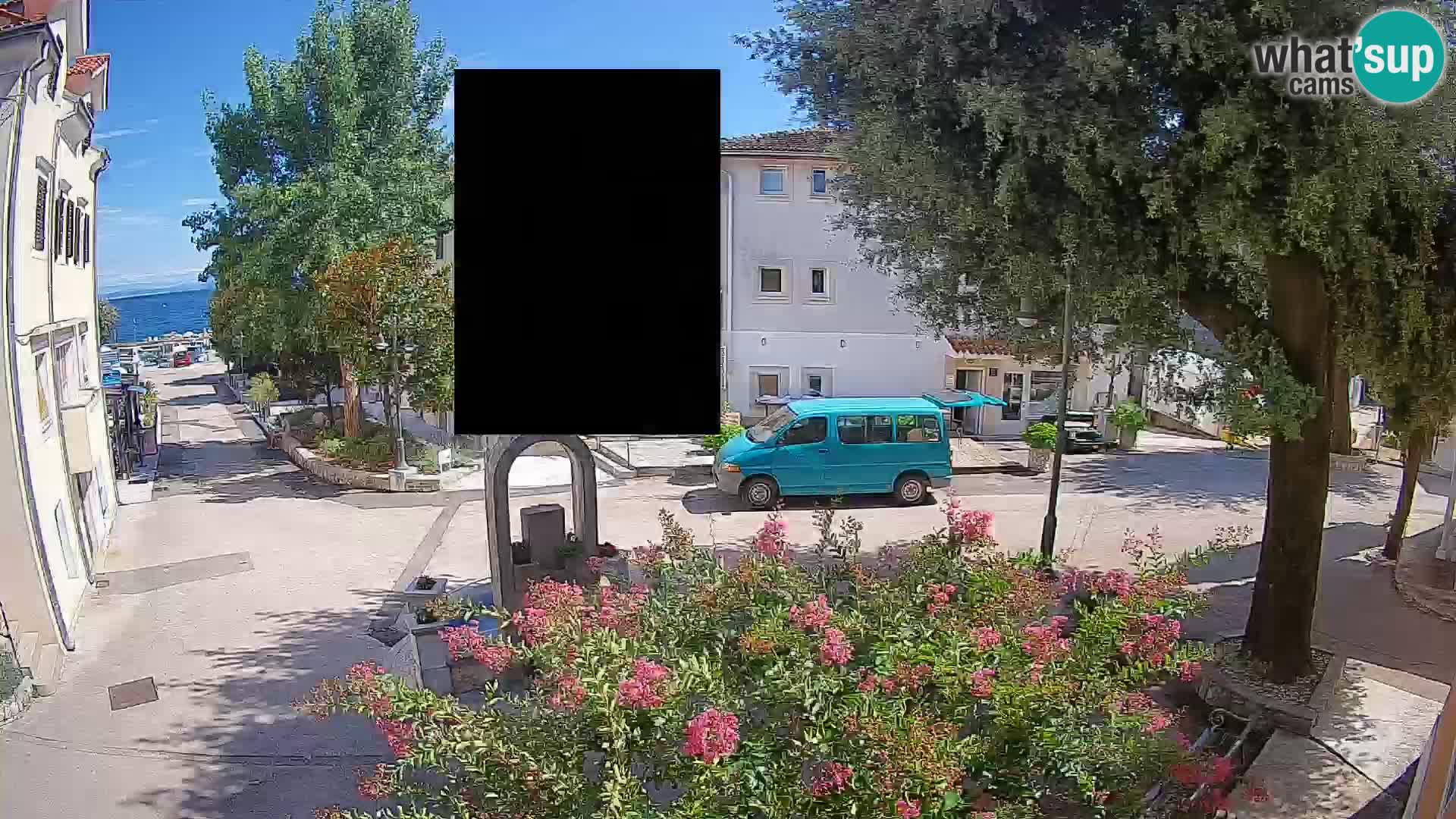 Webcam centre de Mošćenička Draga – Vue en direct du centre-ville