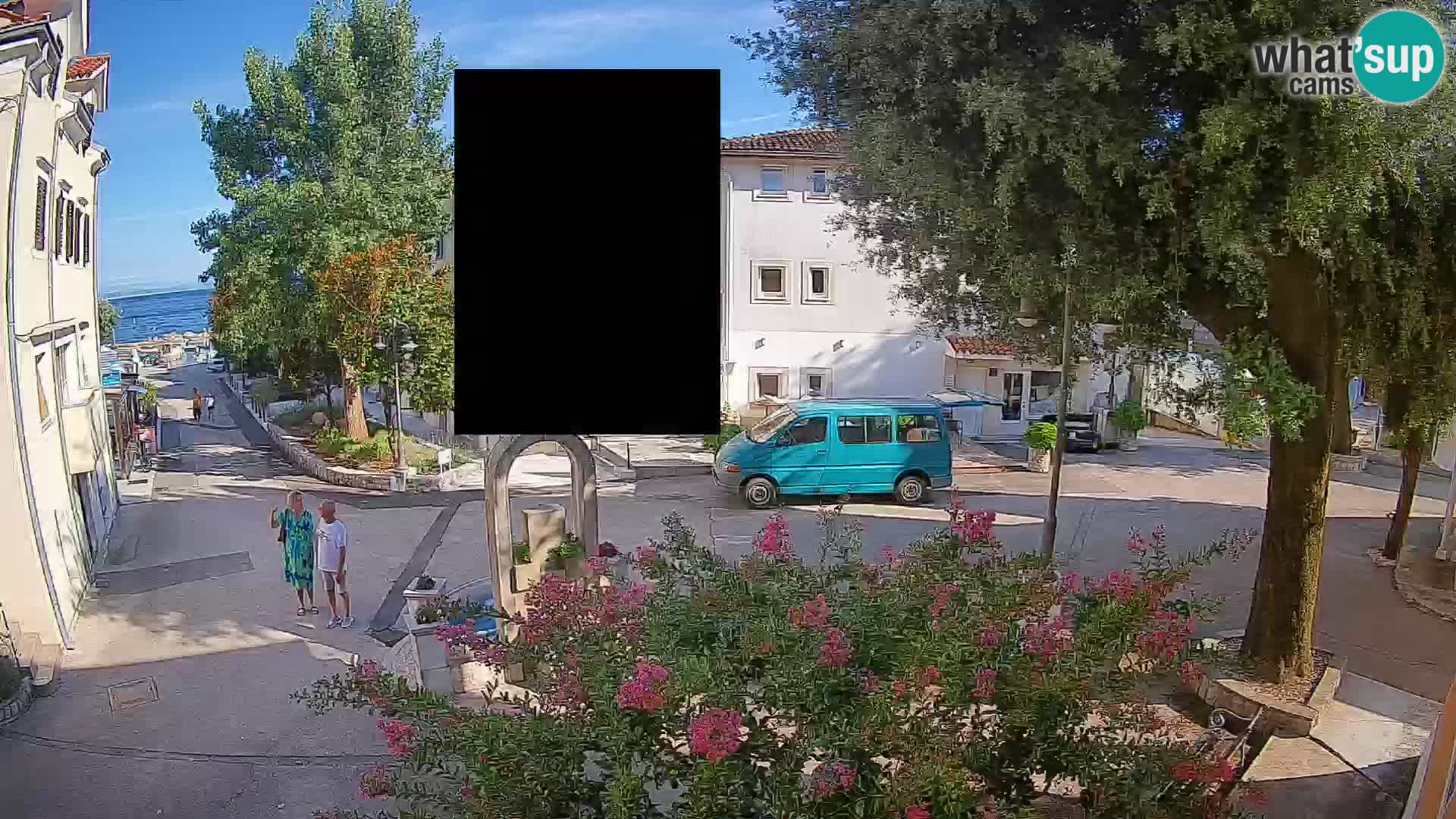 Webcam Mošćenička Draga Zentrum – Liveblick auf das Ortszentrum