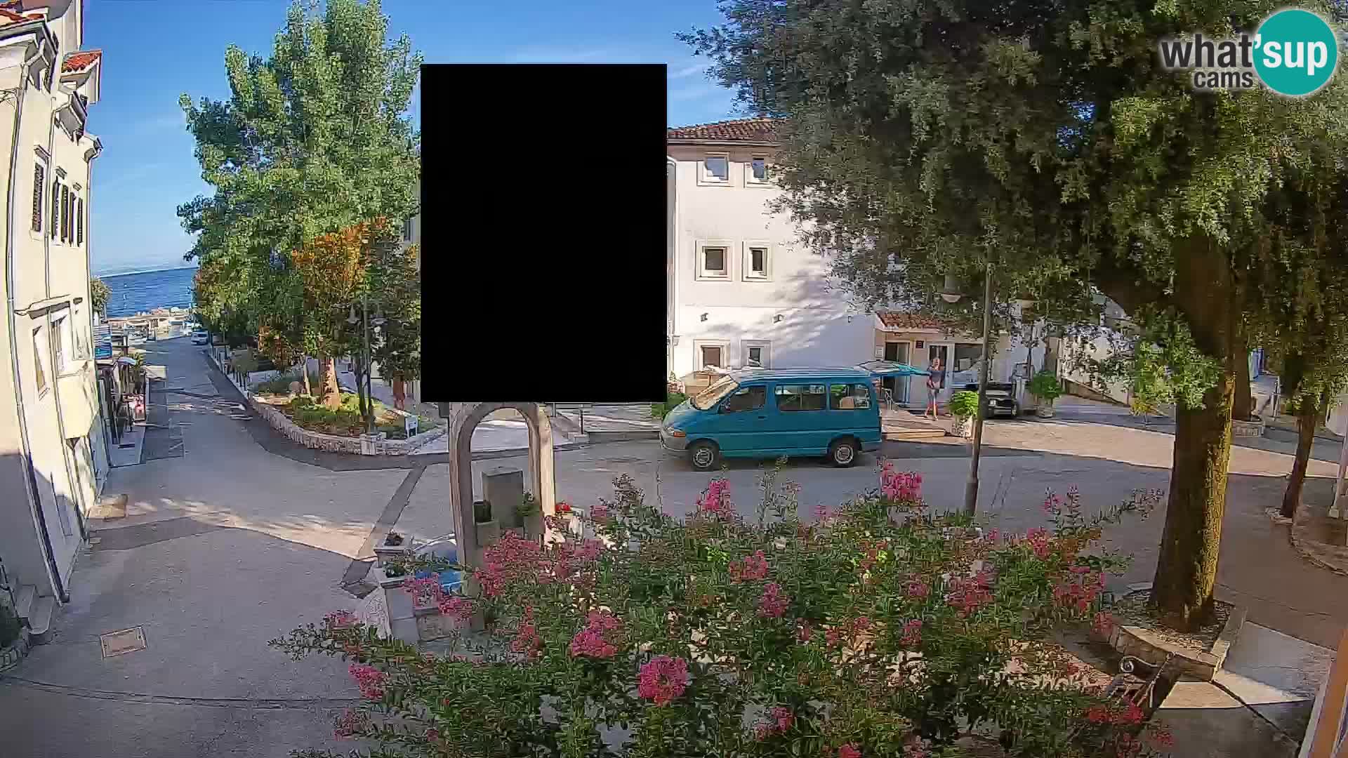 Webcam Centro Draga di Moschiena – Vista live sul centro
