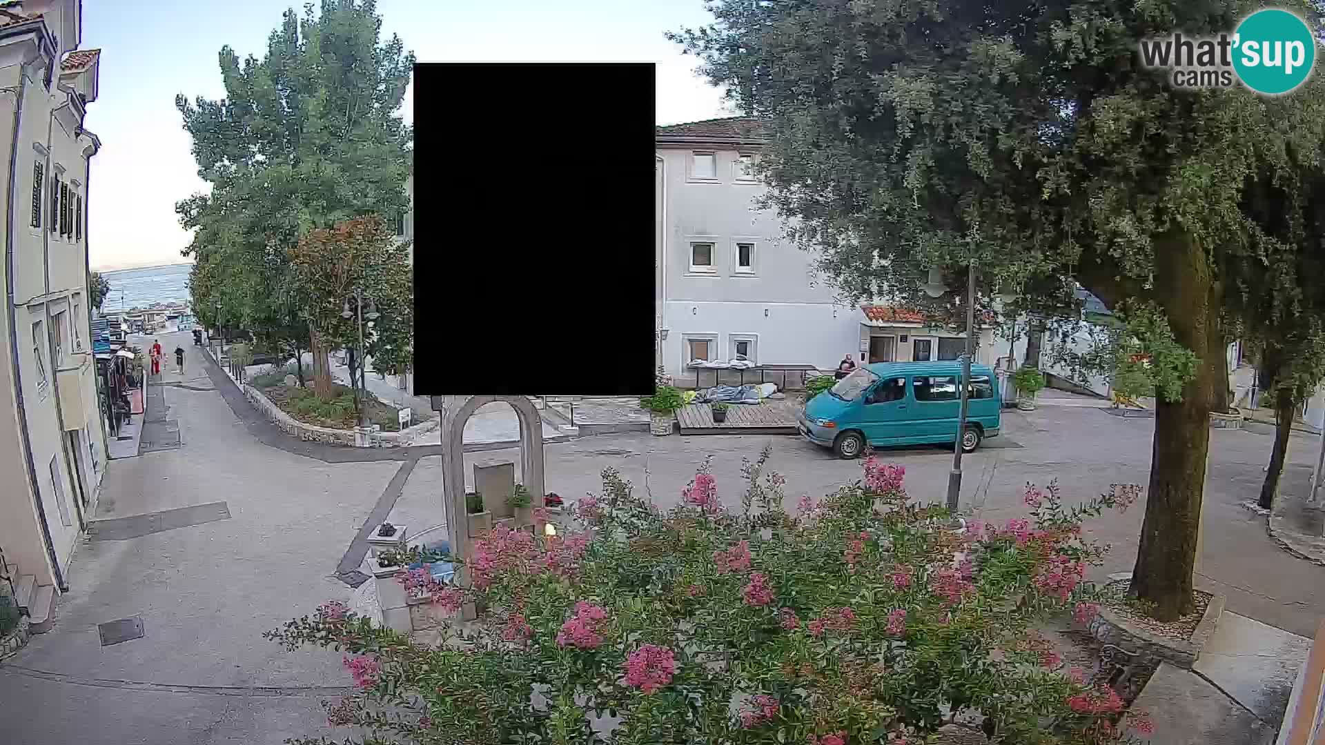 Webcam Mošćenička Draga Center – Live View of the Town Center